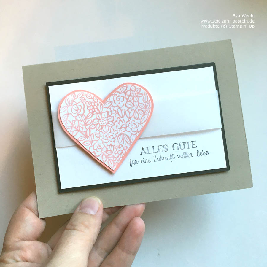 Hochzeitskarte mit Stampin Up